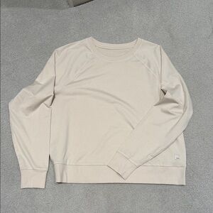 Vuori Women's Light Beige Crew Neck Sweater